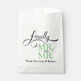 Herr und Herr Wedding Reception Paper Plate Geschenktütchen