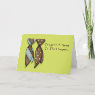 Herr und Herr, zwei Hochzeiten Karte