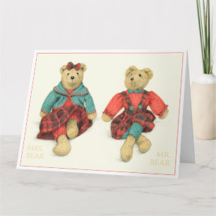 HERR und MRS. BEAR Big Birthday Card Karte