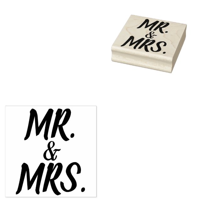 HERR WEDDING UND MRS. SCRIPT RUBBER-BRIEFMARKE GUMMISTEMPEL (Stempel)