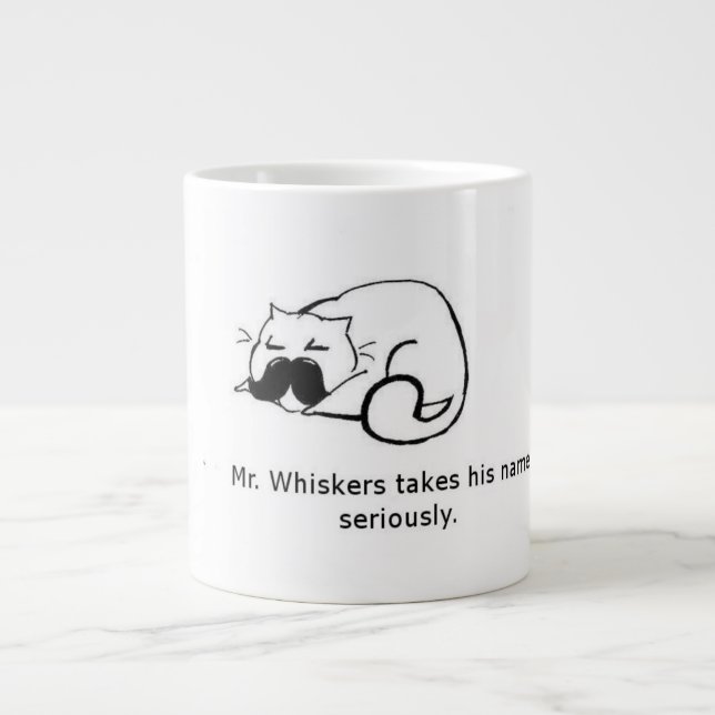 Herr Whiskers Jumbo-Tasse (Vorderseite)
