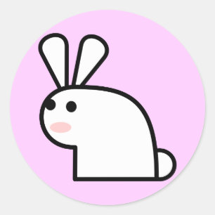 Herr White Wabbit Sticker