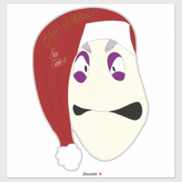 Herr Williams Bah Humbug Weihnachten Aufkleber