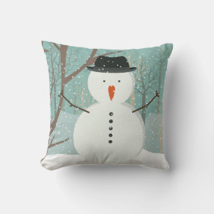Herr Winter Snowman Pillow Kissen