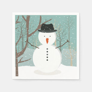Herr Winter Snowman Serviette