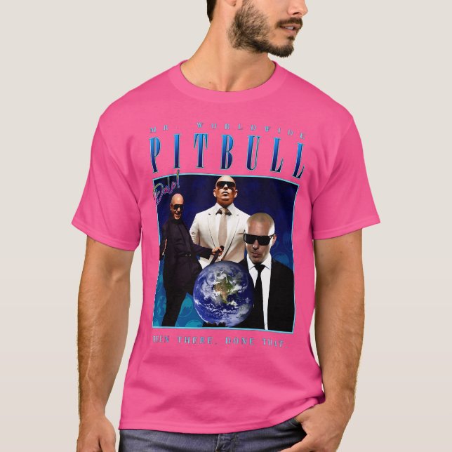 Herr Worldwide Pitbull T-Shirt (Vorderseite)