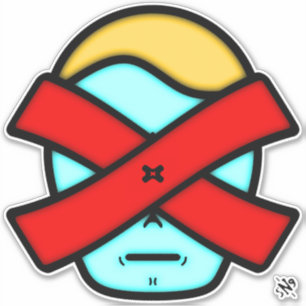 Herr X - Anonyme mysteriöse Person v1 Sticker