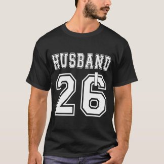 Herren 2026 Ehemann Ehefrau passende Verlobungsfei T-Shirt