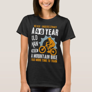Herren 46. Geburtstag Mtb Biker Lustiger Radfahrer T-Shirt