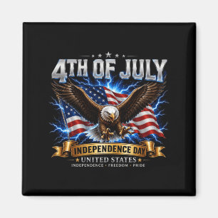 Herren 4. Juli Shirt Männer Patriotisch Dom Magnet