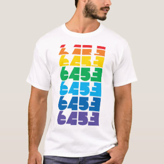 Herren 6453 Block mehrfarbiges T-Shirt