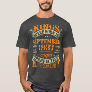 Herren 85. Geburtstagsgeschenk Könige, die im Sept T-Shirt