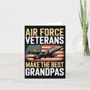 Herren Air Force Opa Amerikanischer Patriotischer Karte