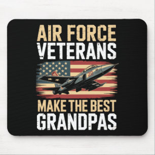 Herren Air Force Opa Amerikanischer Patriotischer  Mousepad