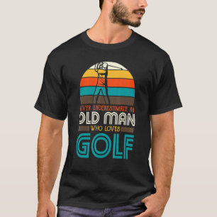 Herren Alter Mann, der Golfballgolfer Spaß Papa Gr T-Shirt