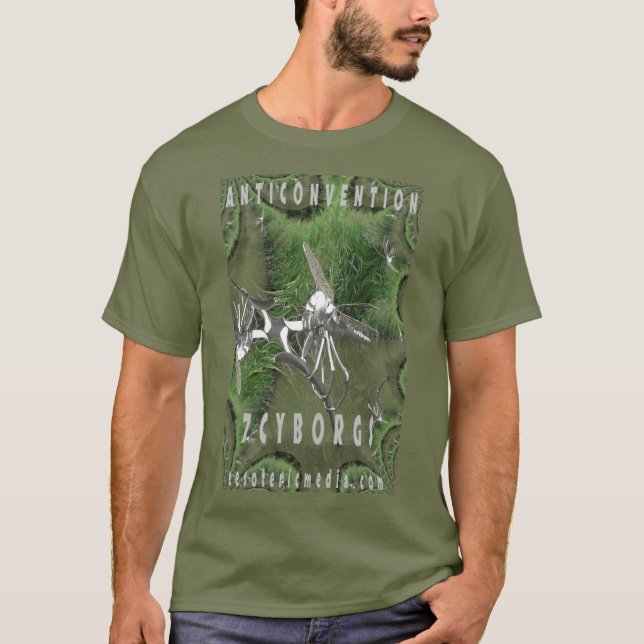 Herren "Anticonvention" farbiges T-Shirt (Vorderseite)