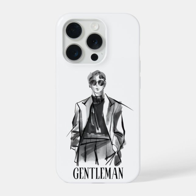 Herren Ästhetik iPhone Hülle (Rückseite)