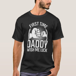 Herren Baby Shower Vater Papa Erstes Mal Daddy Wun T-Shirt