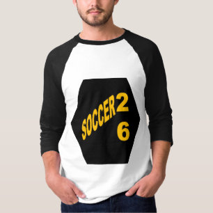 Herren Basic 3/4 Ärmel Raglan T-Shirt SOCCER 26