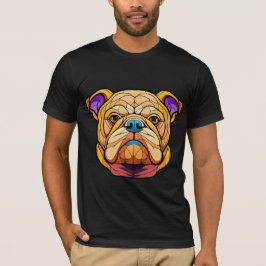 Herren Basic Bulldog Kapuzenpullover T-Shirt