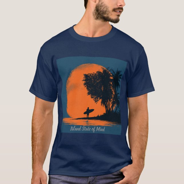 Herren Basic Dunkles T-Shirt  (Vorderseite)
