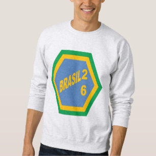 Herren Basic Sweatshirt asche BRASIL 26