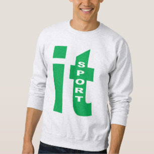 Herren Basic Sweatshirt asche ITALIA SPORT