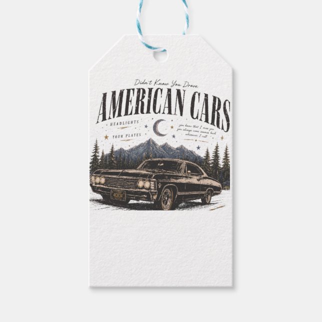 Herren Basic T-Shirt amiracn autos  Geschenkanhänger (Vorderseite)