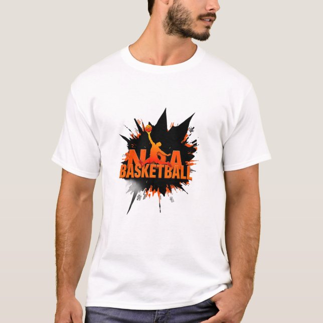 Herren Basic T-Shirt BASKETBALL (Vorderseite)