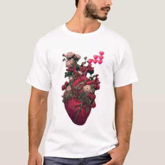 Herren Basic T-Shirt, die Anatomie der Liebe T-Shirt