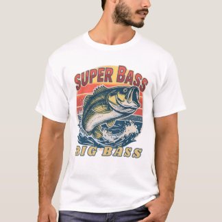 Herren Basic T-Shirt Super Bass Big Bass