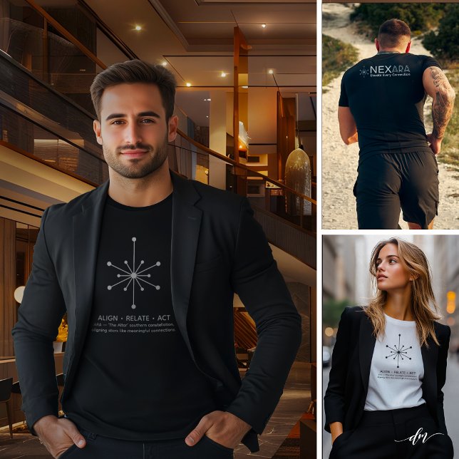Herren Basic T-Shirt Tri-Blend Shirt (High-end t-shirt front & back, versatile branding for networking, lifestyle, and impact)