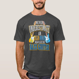 Herren Bassgitarrist Ruheständler Bassist Männer M T-Shirt