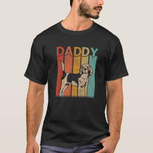 Herren Beagle Hund Retro Stil Vintage Papa Grafik T-Shirt
