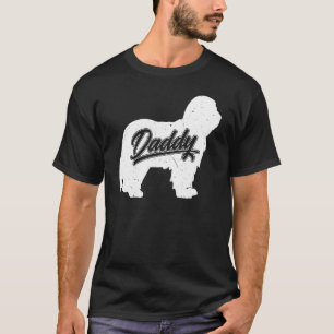 Herren Bearded Collie Daddy Besitzer Papa Väter vo T-Shirt