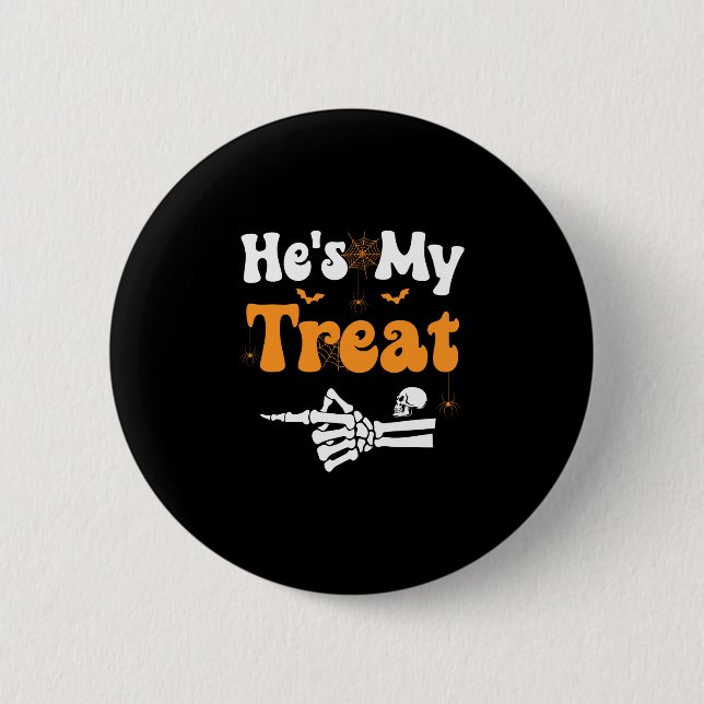 Herren behandeln Skelett-Paare passende Paare Button (Vorderseite)