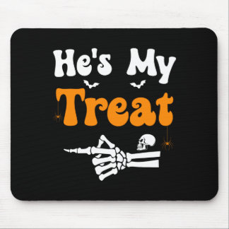 Herren behandeln Skelett-Paare passendes Halloween Mousepad