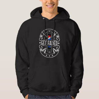 Herren bekommen verblassten Friseur Hoodie
