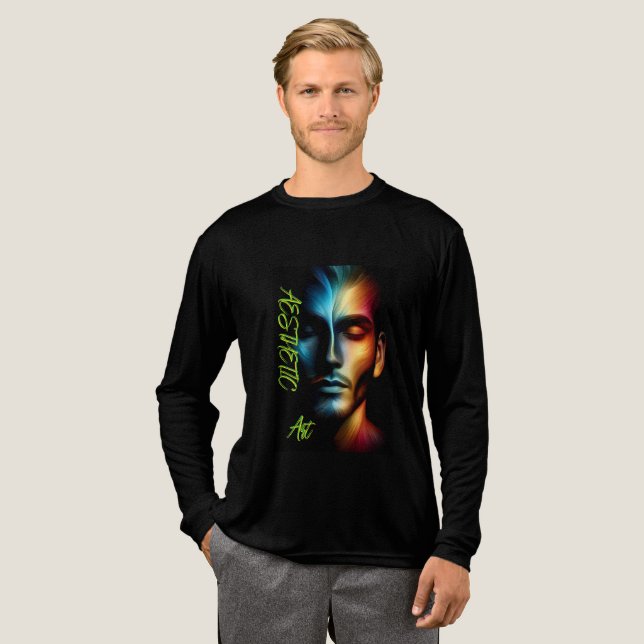 Herren Bella+Canvas Tri-Blend Langarmshirt, So Shirt (Volle Vorderseite)