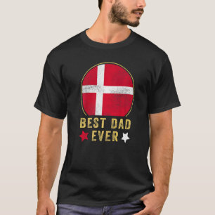 Herren Bestes Papa Aller Dänischer Vater Land Däne T-Shirt