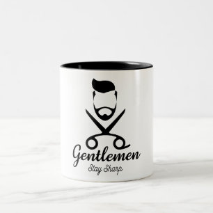 Herren bleibe scharf zweifarbige tasse