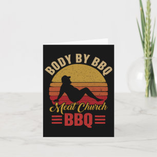 Herren Body By Bbq Vintage Meat Church Grilling Ba Karte