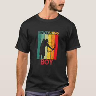 Herren Bogenfischen Junge Bogenfischer Fisch Bogen T-Shirt