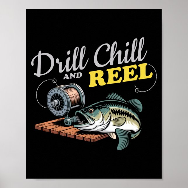 Herren-Bohrer-Kühl- und Rollenleistung Poster (Vorne)