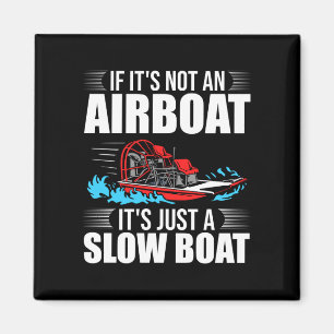 Herren Boot Fahrer Airboot fahren Boot Magnet