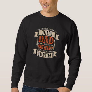 Herren Bootbauer Dad und Job Bootbauer Vater Sweatshirt