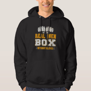 Herren Box ohne Gloves Bareknuckle Boxing Hoodie