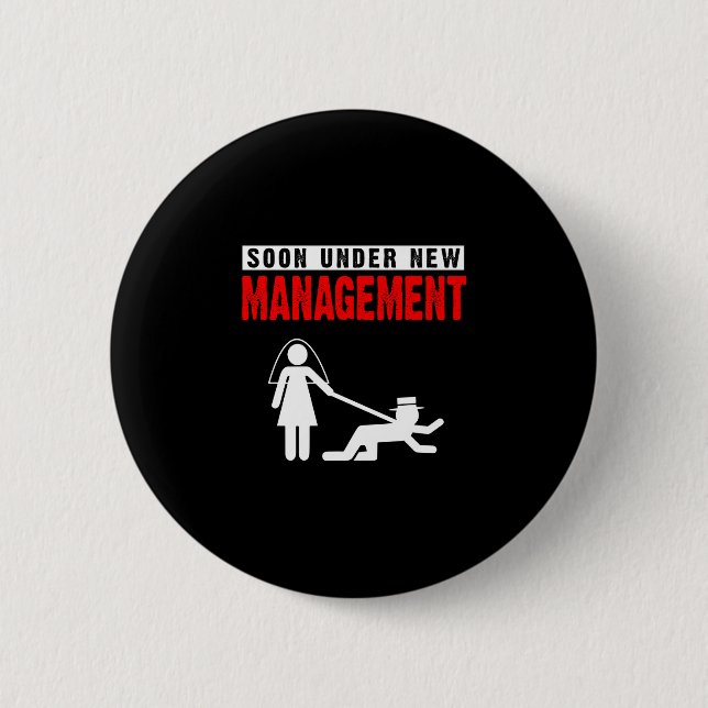 Herren Brauthemd unter neuer Führung Junggesellena Button (Vorderseite)