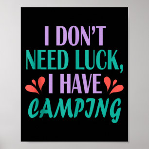 Herren Camper Wanderer Outdoor-Trip brauchen kein  Poster