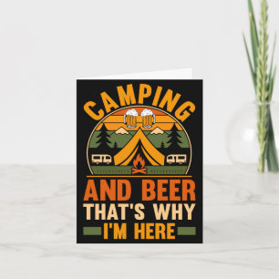Herren Camping Bier Camp Leben Wald Camper Karte